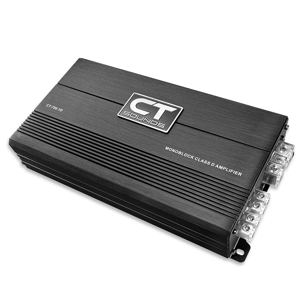 Ct Sounds Ct 700.1D Compact Class D Car Audio Monoblock Amplifier, 700 Watts Rms