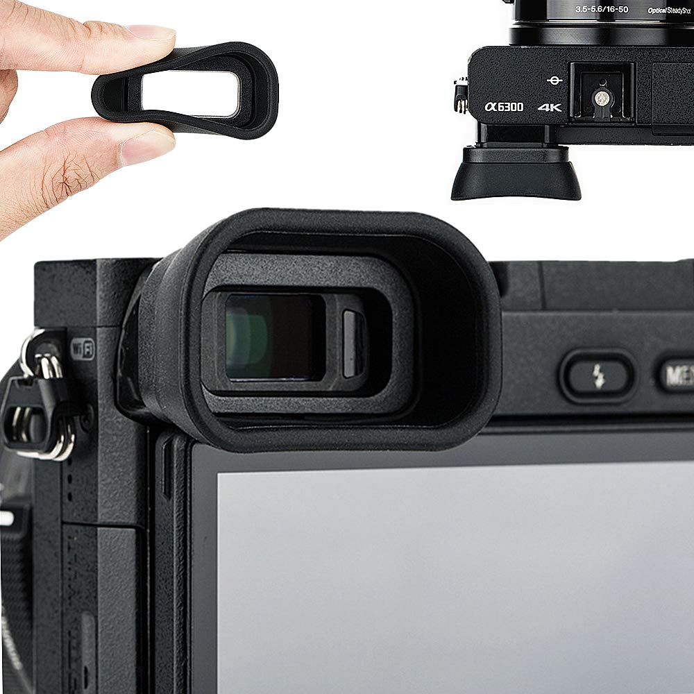 Soft Silicon Camera Viewfinder Eyecup Eyepiece Eyeshade For Sony A6000 A6100 A6300 Eye Cup Protector Replaces Sony Fda Ep10