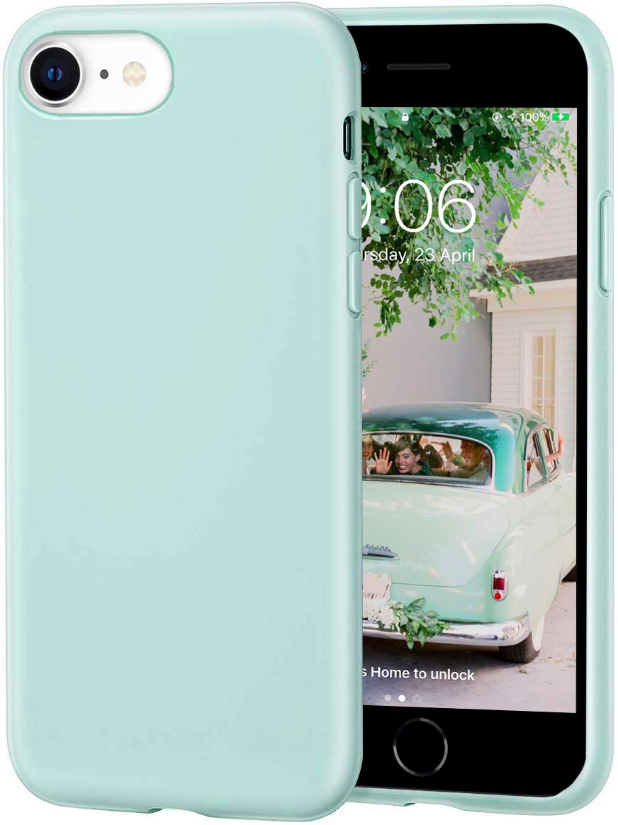 Icesword Iphone Se 3 Case 2022 [Upgraded]/ Iphone Se 2020 (2Nd Gen)/ Iphone 7/ Iphone 8 Silicone Case Mint Green, Liquid Silicon