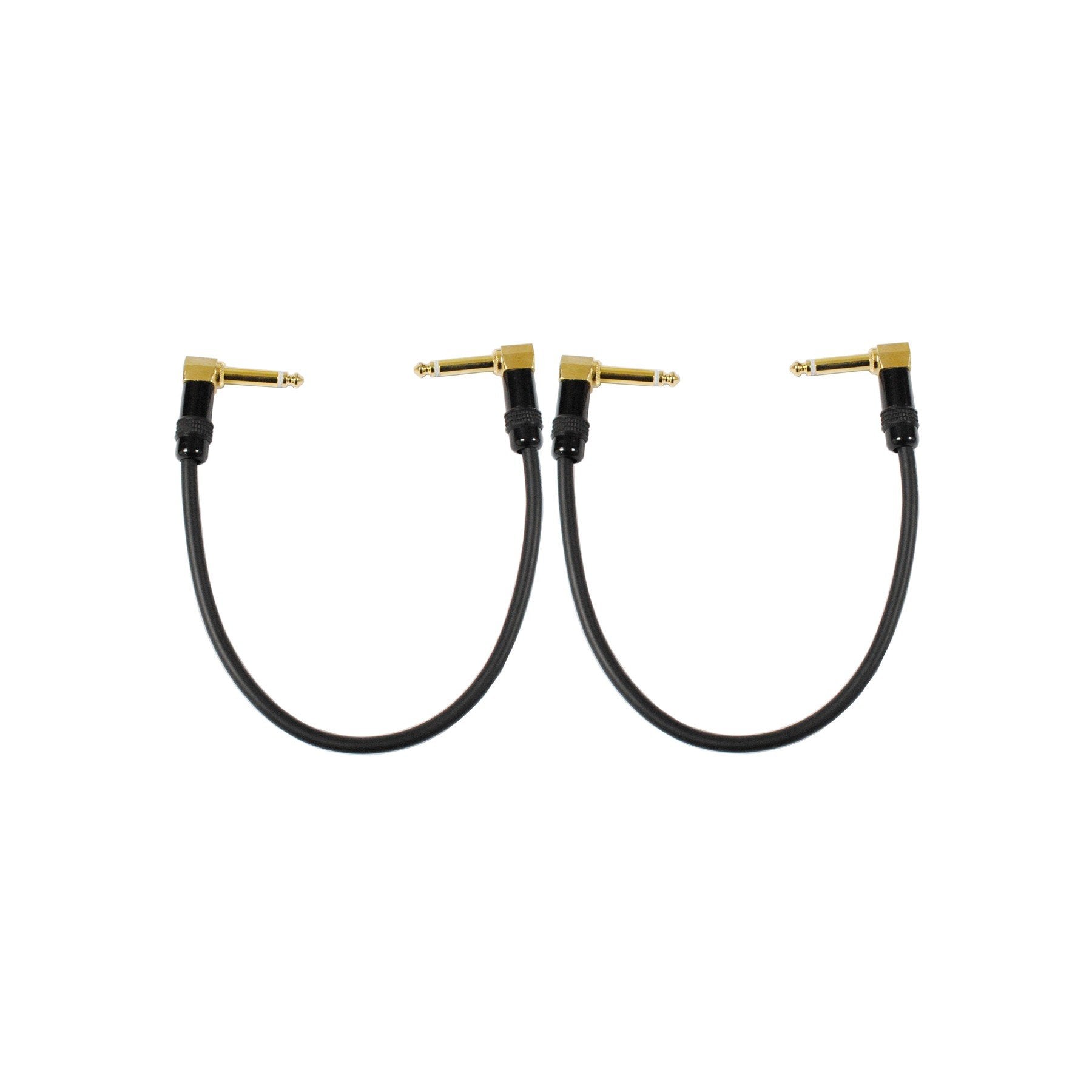 Audio2000'S C27001P2 1 Feet 1/4'' Ts Right Angle To Ts Right Angle Cable (2 Pack)