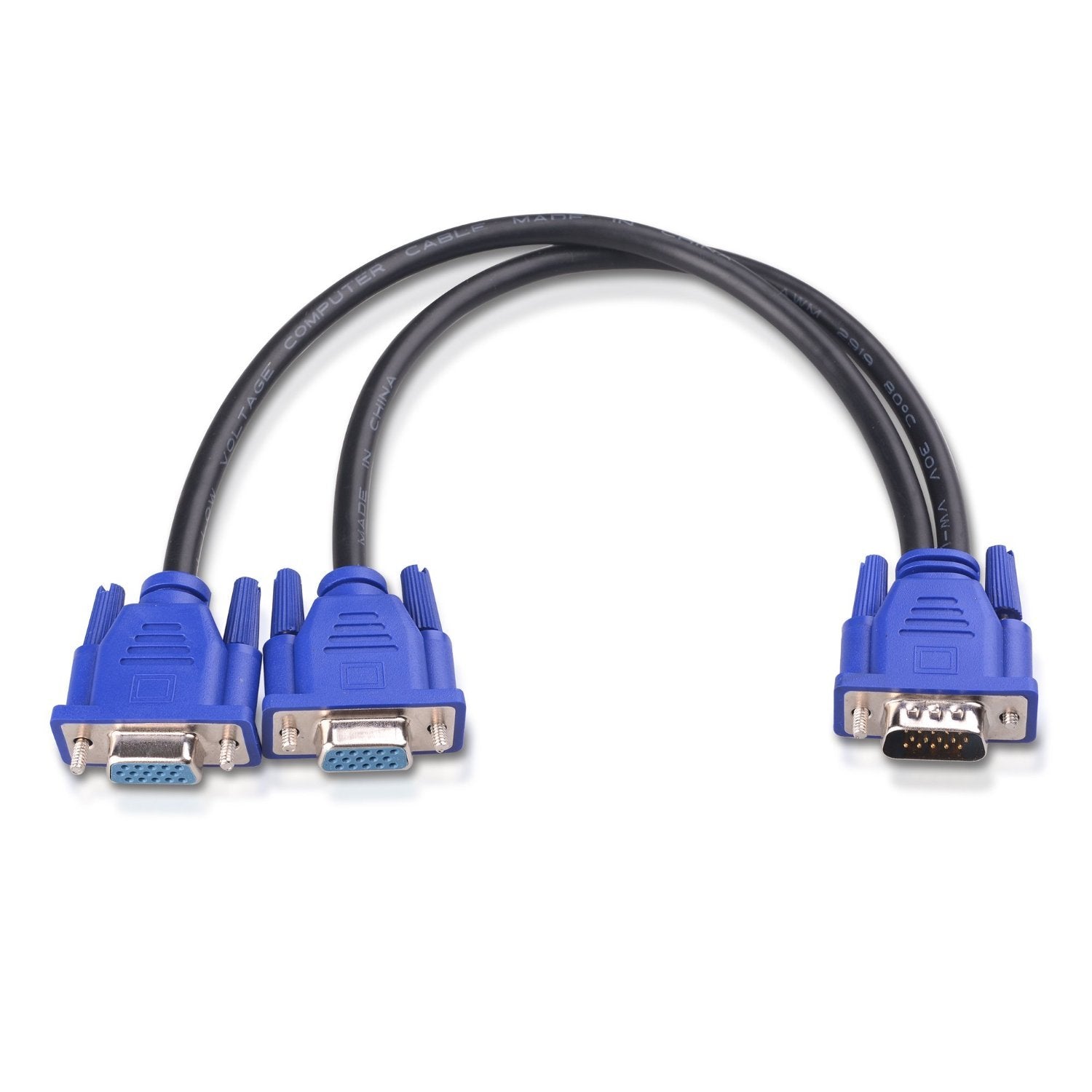 Cable Matters 2 Pack 1Ft Full Hd 1080P Vga Splitter Cable (Vga Y Cable) For Screen Duplication   Does Not Show Separate Displays