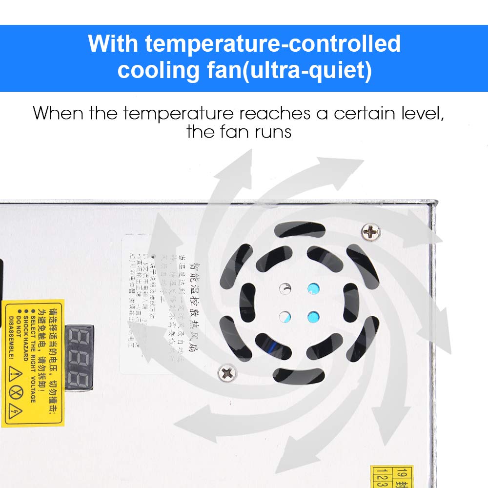 Adjustable Dc Power Voltage Converter Ac 110V 220V To Dc 0 48V Module Switching Power Supply Digital Display 480W Voltage Regula