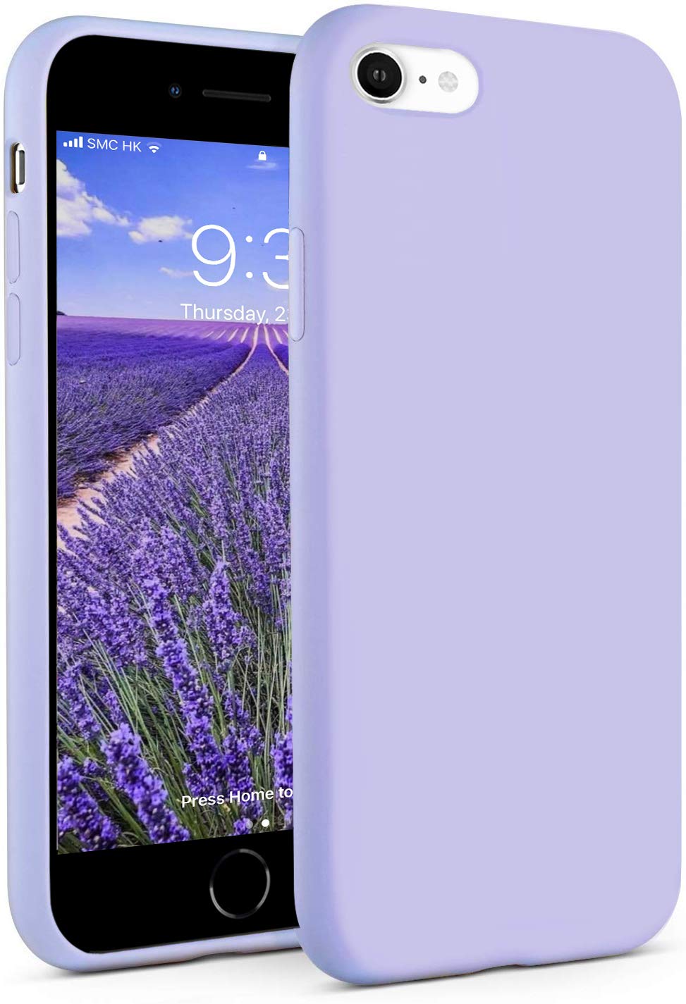 Icesword Iphone Se 3 Case 2022 [Upgraded]/ Iphone Se 2020 (2Nd Gen)/ Iphone 7/ Iphone 8 Silicone Case Purple, Liquid Silicone Ge