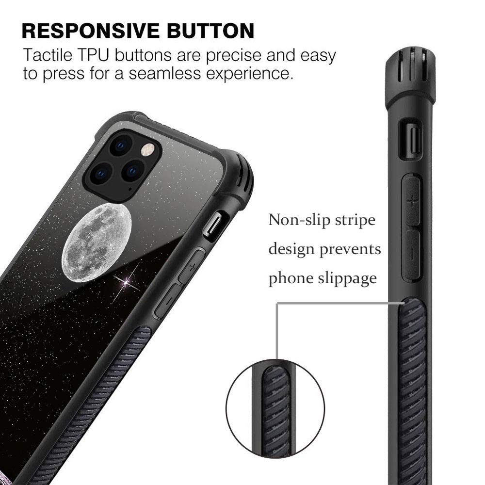 ZHEGAILIAN iPhone 13 Pro Max Phone Case Space Holiday Organic Glass TPU Anti-Scratch