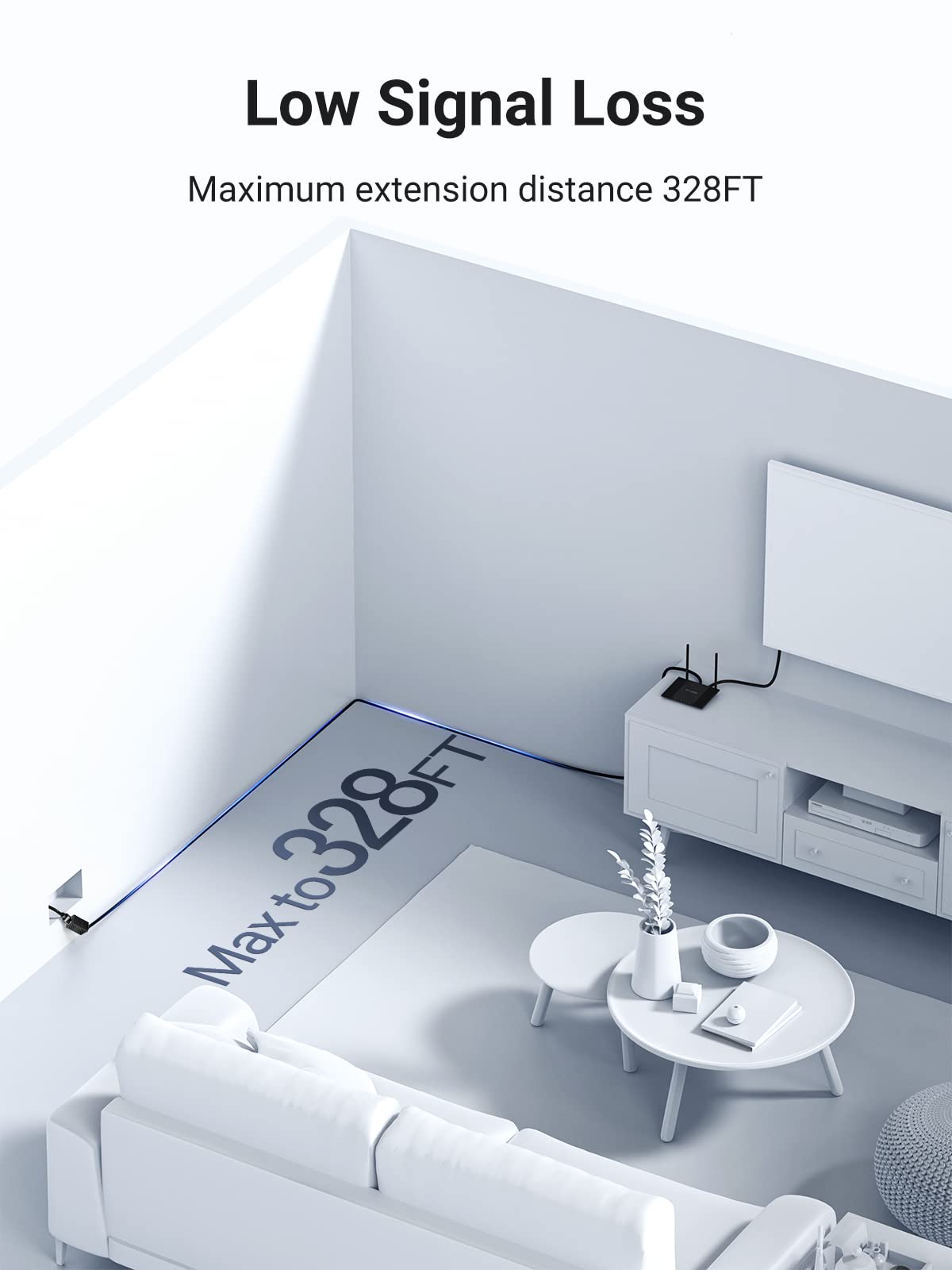 Ugreen Rj45 Coupler 2 Pack, Ethernet Extender 1000Mbps In Line Coupler Cat7 Cat6 Cat5E Cable Connector Ethernet Adapter Female T