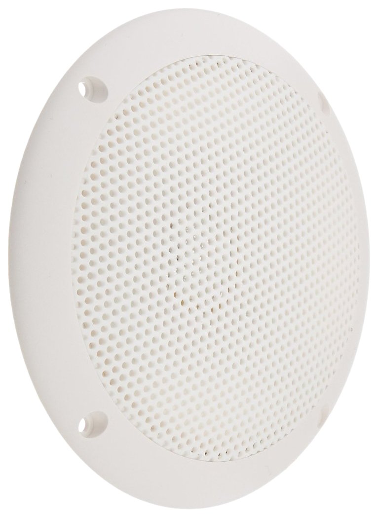 Pqn Enterprises Eco60 4W Waterproof Ultra Slim Rv Marine Speaker, White, 6''
