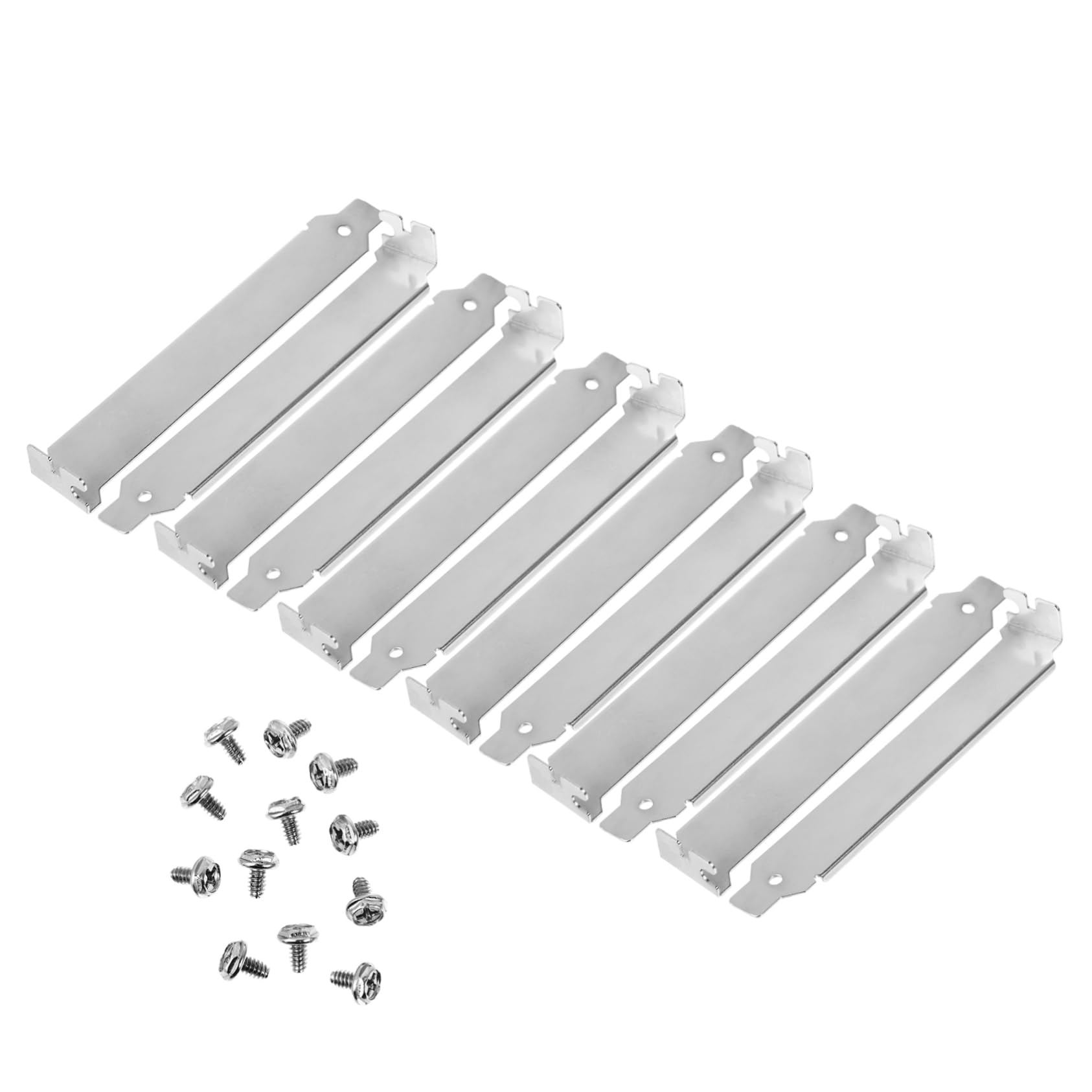 Anneome 12Pcs Pci Slot Cover Pci Blank Bracket Expansion Blank Plate For Computer Chassis Essential Computer Accessory For Prote
