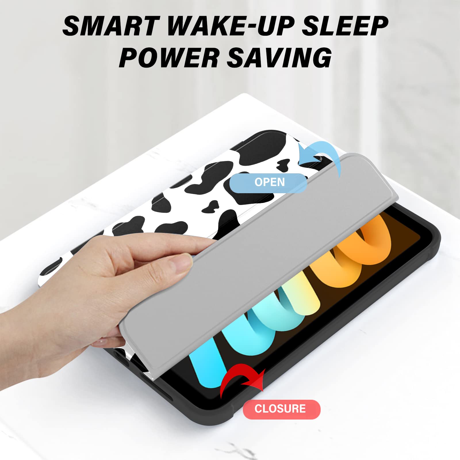 Deokke Compatible With Ipad Mini 7 Case(A17 Pro) 2024 Ipad Mini 6 Case 8.3 Inch 2021,Ipad Mini 7Th/6Th Gen Case Pencil Holder So