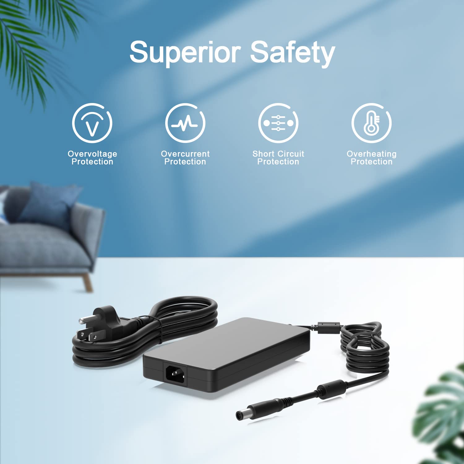 240W 180W Laptop Charger Fit For Dell Precision 7710 7720 7730 M6400 M6500 M6600 M6700 P93F P44E P74F P29E P53F Laptop Power Supply Adapter Cord