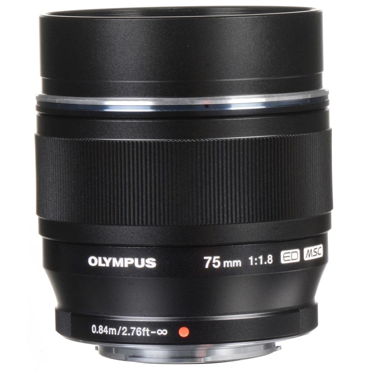 Om System Olympus M.Zuiko Digital 75Mm F1.8 Black For Micro Four Thirds System Camera, Compact Design, Beautiful Bokeh,Bright