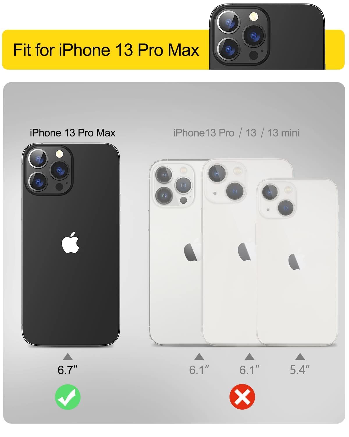 Suritch Compatible With Iphone 13 Pro Max Clear Case,[Privacy Screen Protector] Anti Spy Film Full Body Protection Shockproof Bu