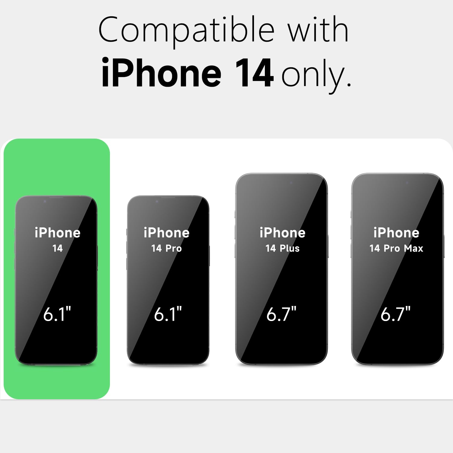 Loeoel For Iphone 14 Case Clear, Transparent Hybrid 14 Phone Case [Hard Plastic & Soft Silicone Bumper] Acrylic Non Yellowing Th