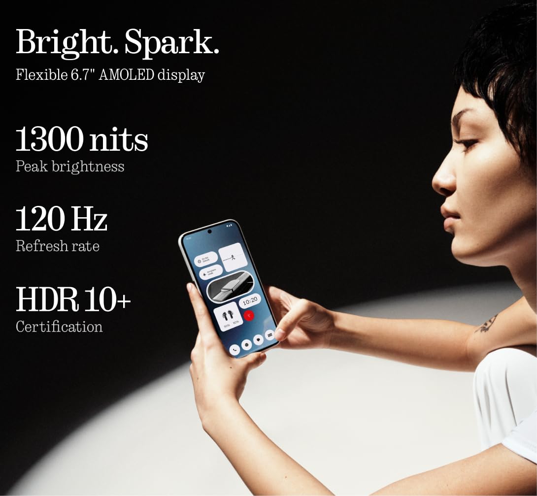 Nothing Phone (2A) Smartphone Unlocked 5G Android Phone Dimensity 7200 Pro, 50Mp Dual Camera Cell Phone, 6.7'' Amoled Display, 5