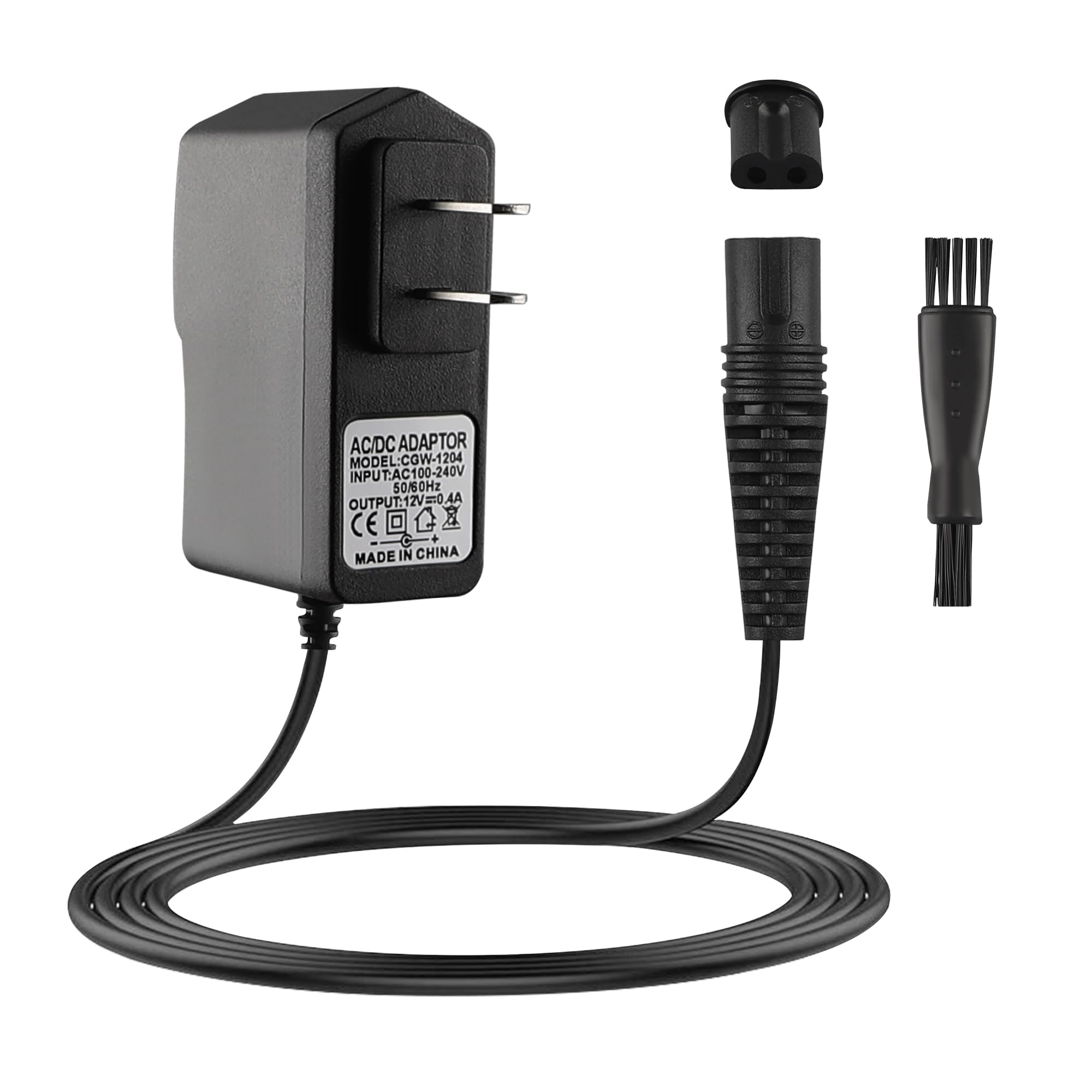 Fnktql 12V Charger For Braun Shaver 9 8 7 6 5 3 1 Xt5 Series, Power Cord For Braun S3 S6 S7 S8 S5 S9 S1 Electric Razor 3040S 340