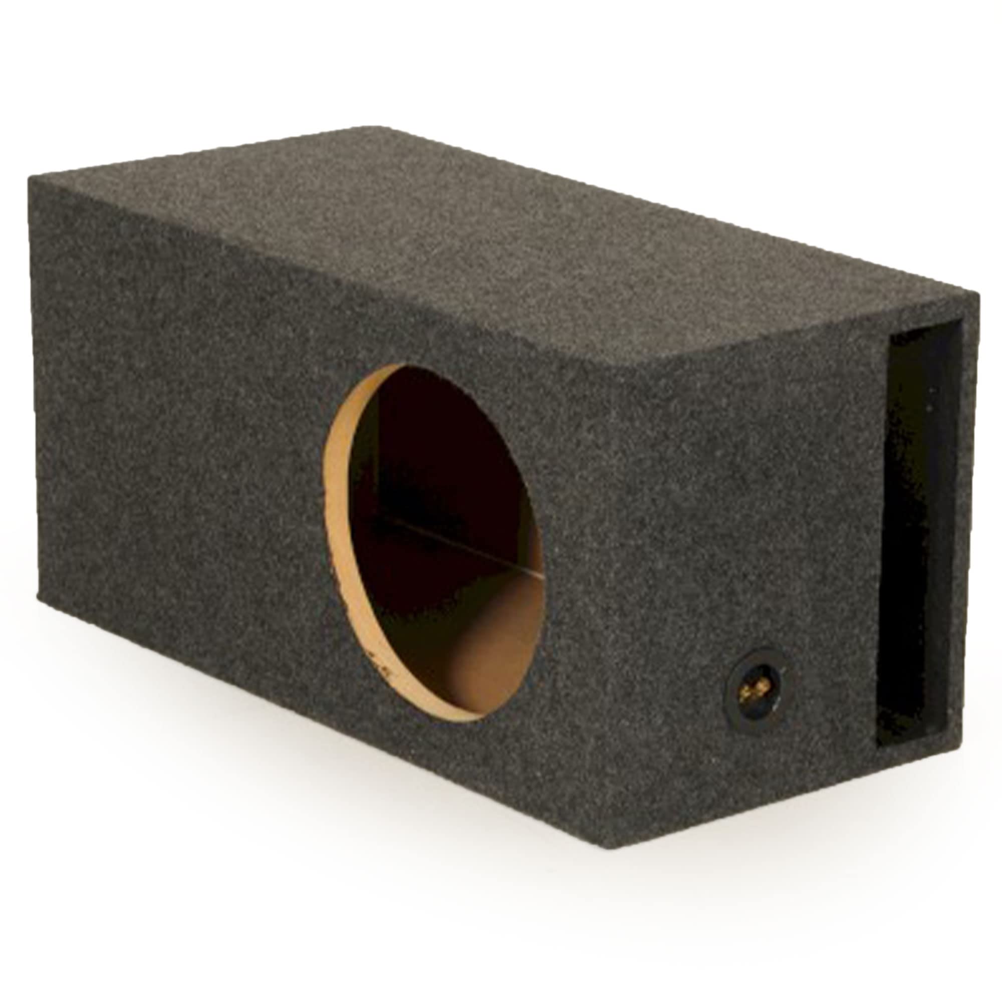 Q Power 15 Inch Heavy Duty Single Vented Subwoofer Enclosure HD115VL MDF Wood Charcoal Gray