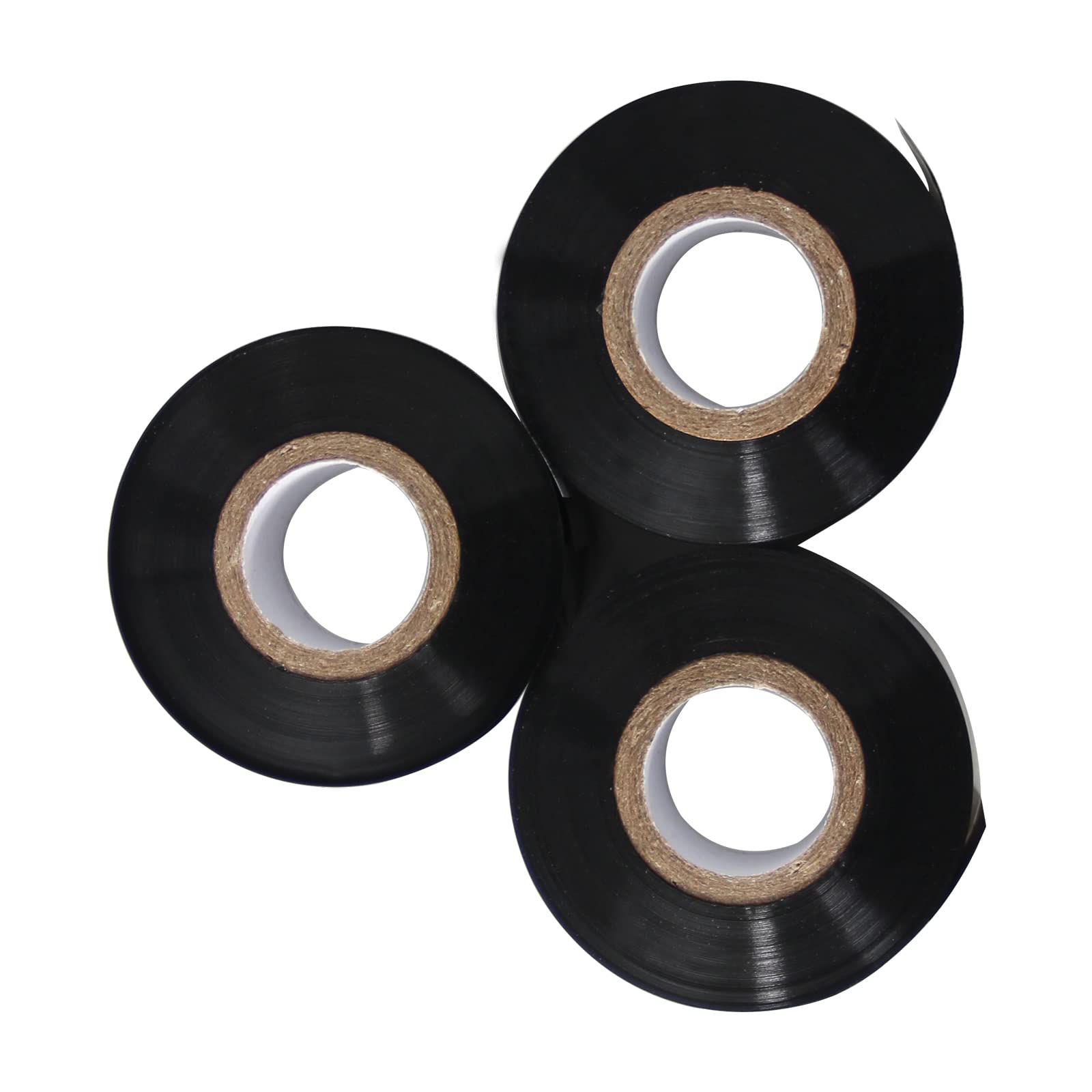 Chudeng 10 Rolls 30Mm X 100M Black Thermal Transfer Ribbon Resin For Coder Printer Machine, Black Color Ribbon For Coding Machin