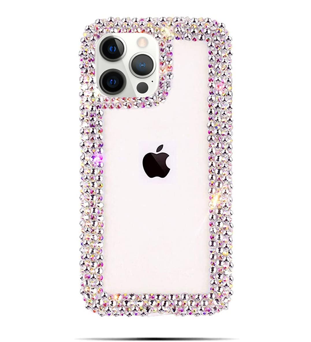 Bonitec Compatible With Iphone 13 Pro Max Case For Women Girls 3D Glitter Sparkle Bling Case Luxury Shiny Cute Crystal Charms Rh