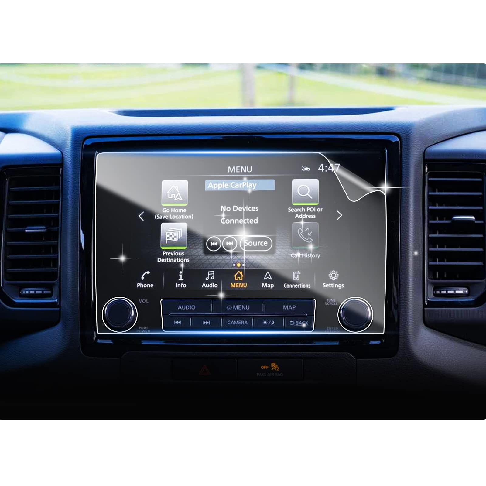 Shaohao 2023 2024 Nissan Frontier Screen Protector, For 2022 2024 Frontier S/Sv Pickup Truck 8 In Touch Screen Accessories