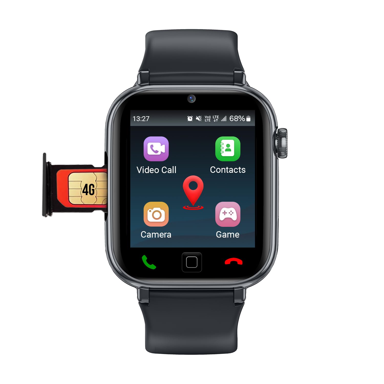Sekyo Magic Pro Calling Smartwatch For Kids | Accurate & Live Gps Location, 4G/5G Sim, Video Call, Pedometer, History Route, Gam
