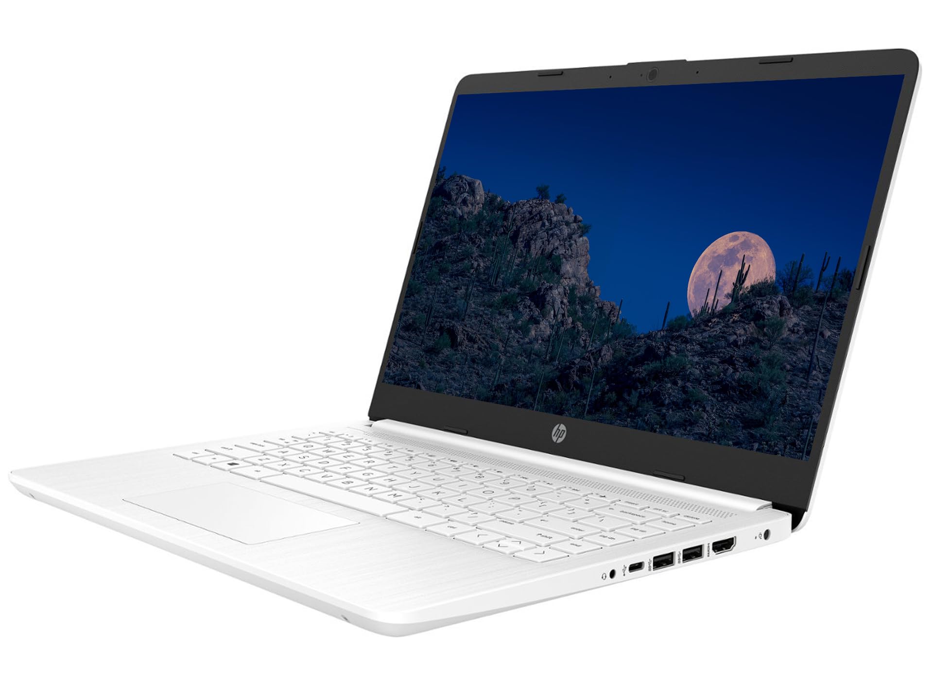 Hp 14 Hd Laptop, Upgrade,Intel Intel Celeron N4120(4-Core),8Gb Ram,576Gb(64Gb Ssd+512Gb Card),Webcam,Bluetooth,Usb-C,White,Windo