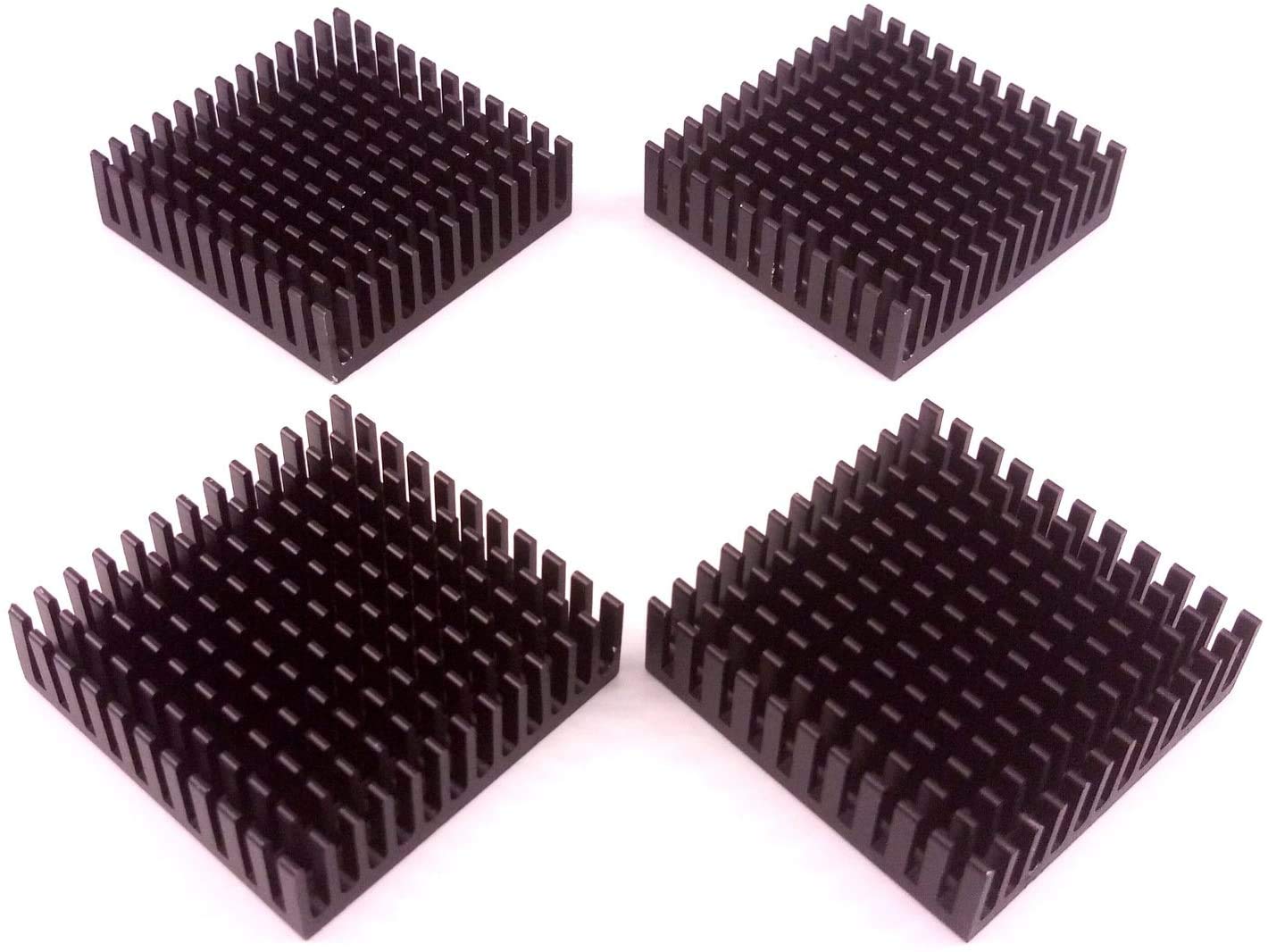 Easycargo 40Mm Heatsink Kit 40X40X11Mm + 3M 8810 Thermal Conductive Adhesive Tape, Cooler Heat Sink For Cooling 3D Printer Motor