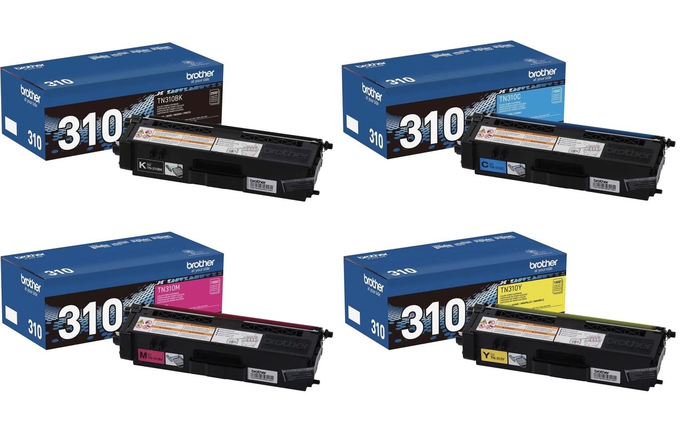 Brother Tn310 4 Color Toner Cartrdge Set
