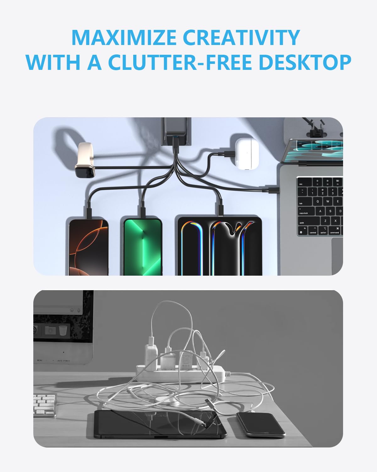 Usb C Charger 500W Fast Gan Charger Block 8 Port Charging Station Hub Brick Dual Pd Pps 100W Laptop Charger Compatible With Dell