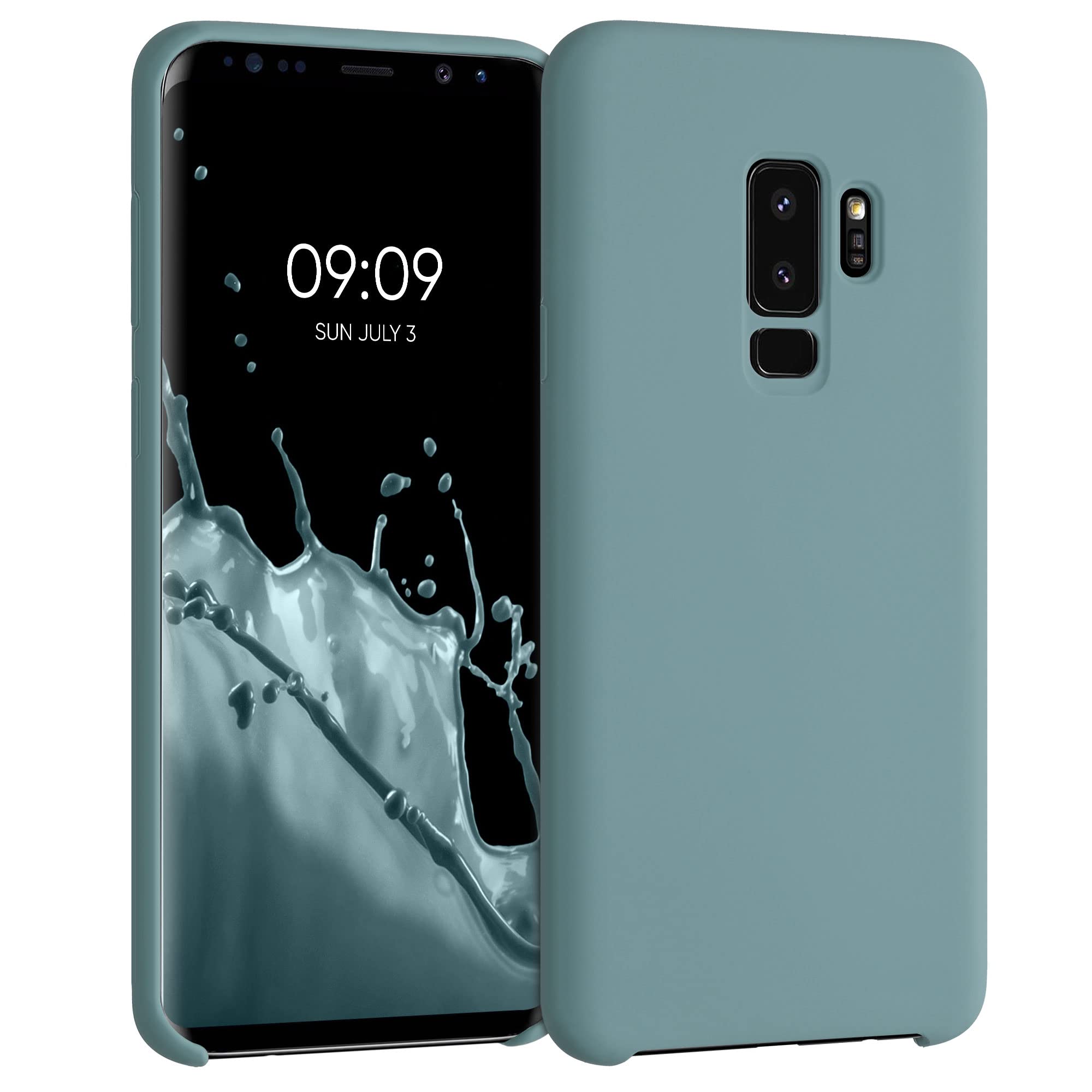 kwmobile Case Compatible with Samsung Galaxy S9 Plus Case - TPU Silicone Phone Cover with Soft Finish - Arctic Night