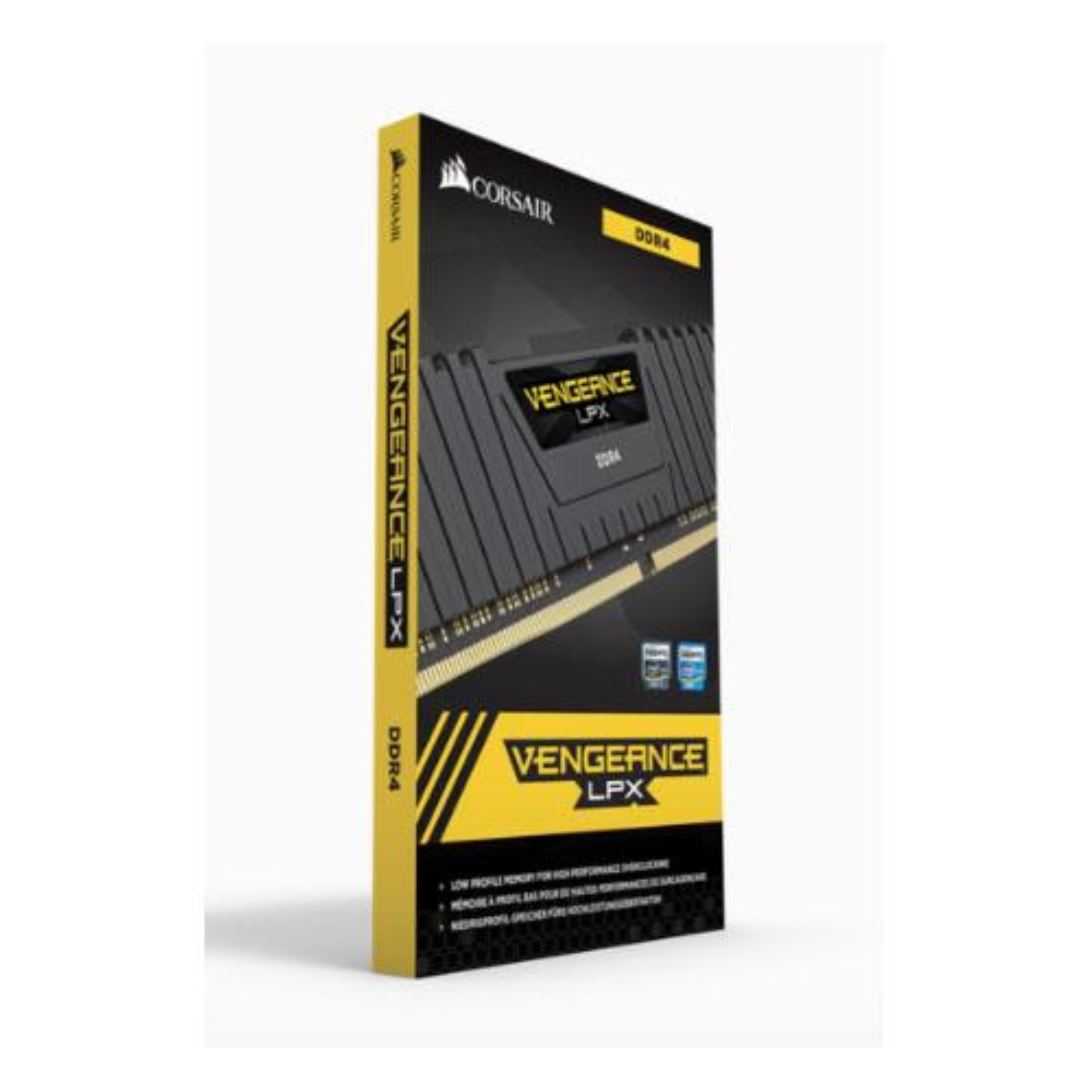 Corsair Cmk8Gx4M2A2400C16 Vengeance Lpx 8Gb (2X4Gb) Ddr4 Dram 2400Mhz (Pc4 19200) C16 Memory Kit - Black
