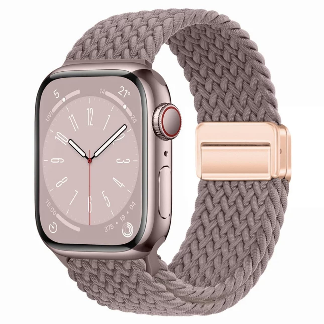 Relaxesque Watch Bands For Men and Women, Adjustable Loop with Comfortable Touch, 38mm 40mm 41mm 42mm Dusty Purple