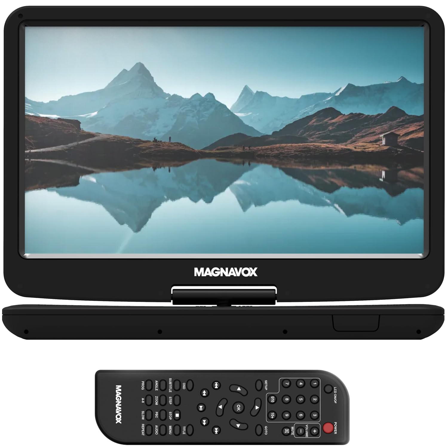 Magnavox MTFT754 Portable 11.6 Inch TFT Swivel Screen DVD/CD Player in Black | Rechargeable Battery | Swivel Screen Design | Gre