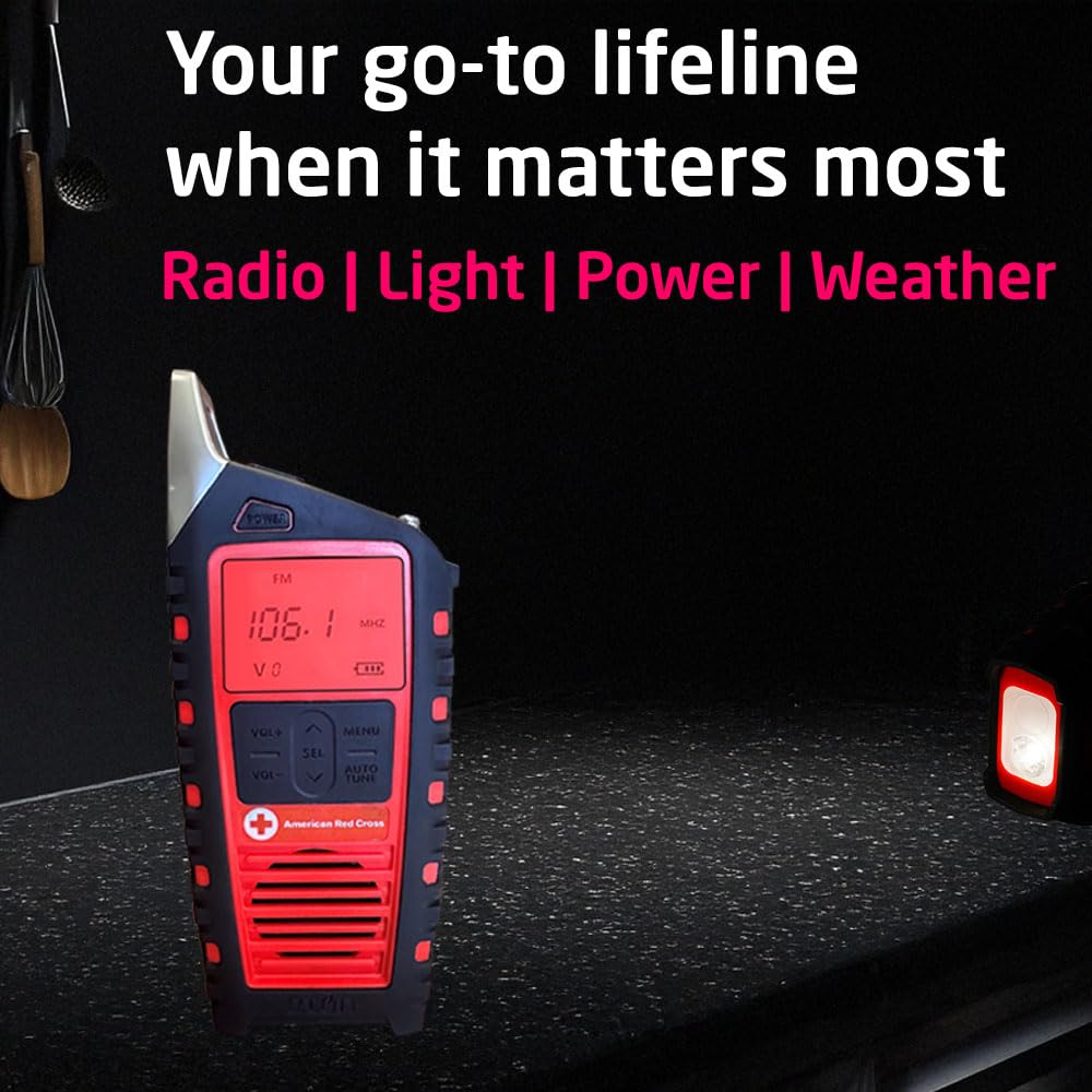 Eton Odyssey Adventure Hand Crank Noaa Weather Radio, All Band Emergency Radio, Am/Fm Shortwave Storm, Bluetooth, Phone Charger,