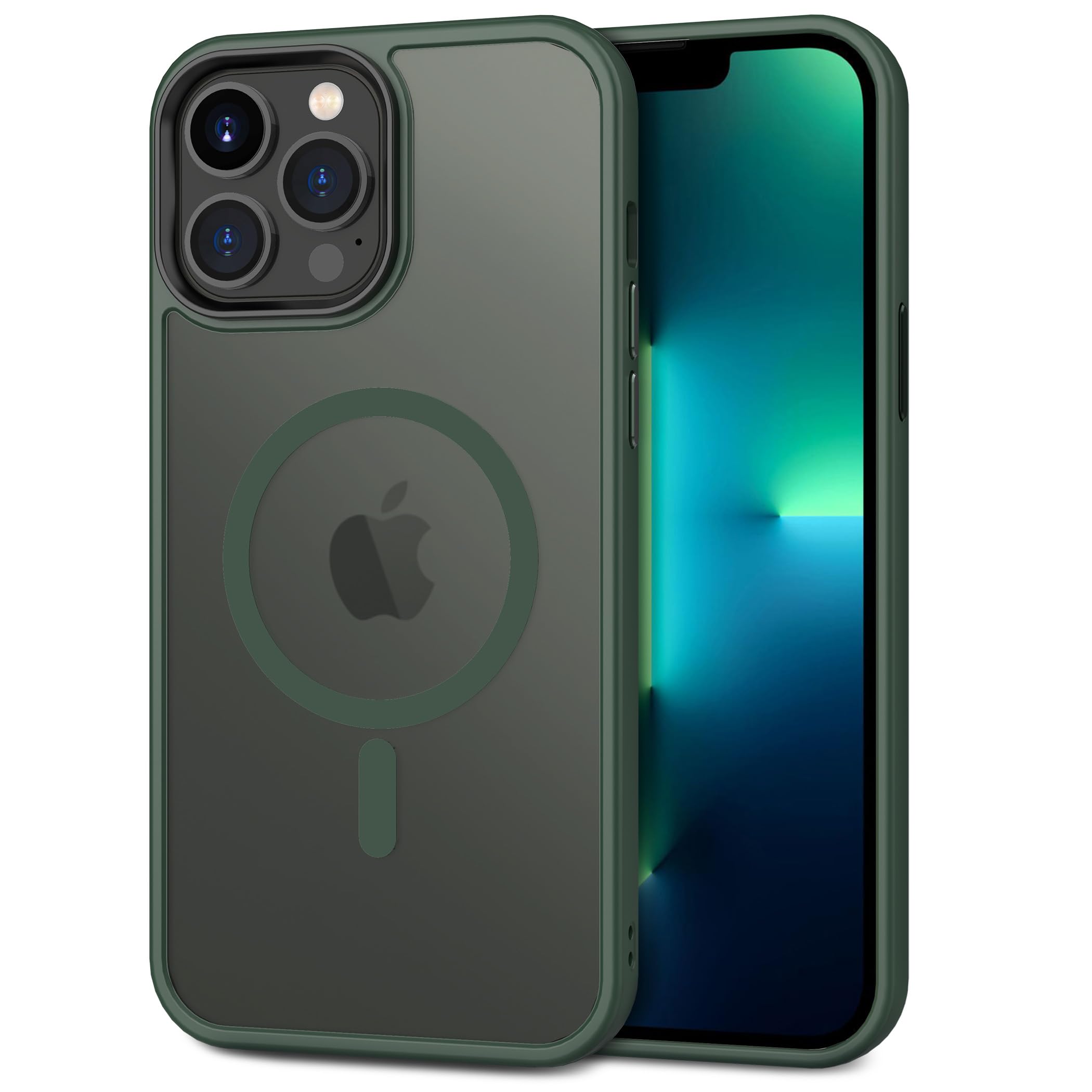 CACOE Magnetic Case for iPhone 13 Pro 6.1 inch-Compatible with MagSafe & Magnetic Car Phone Mount,Not Yellowing Anti-Scratch (Da