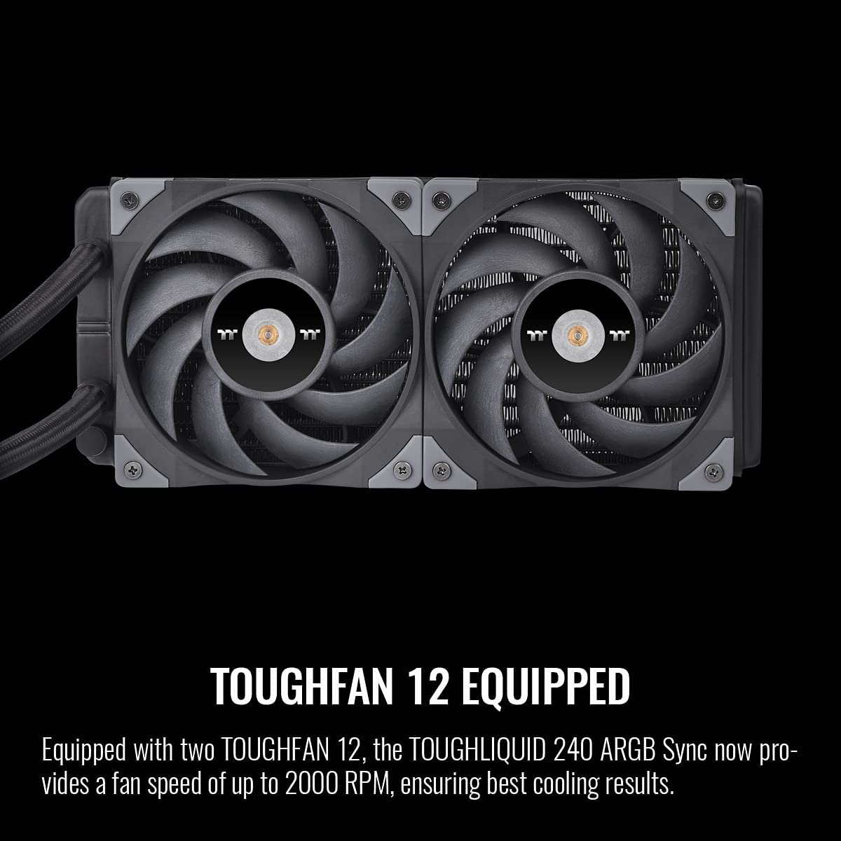Thermaltake Toughliquid 240 Argb Motherboard Sync All-In-One Liquid Cpu Cooler, Amd (Am5/Am4) / Intel (Lga 1700/1200), 240Mm Hig