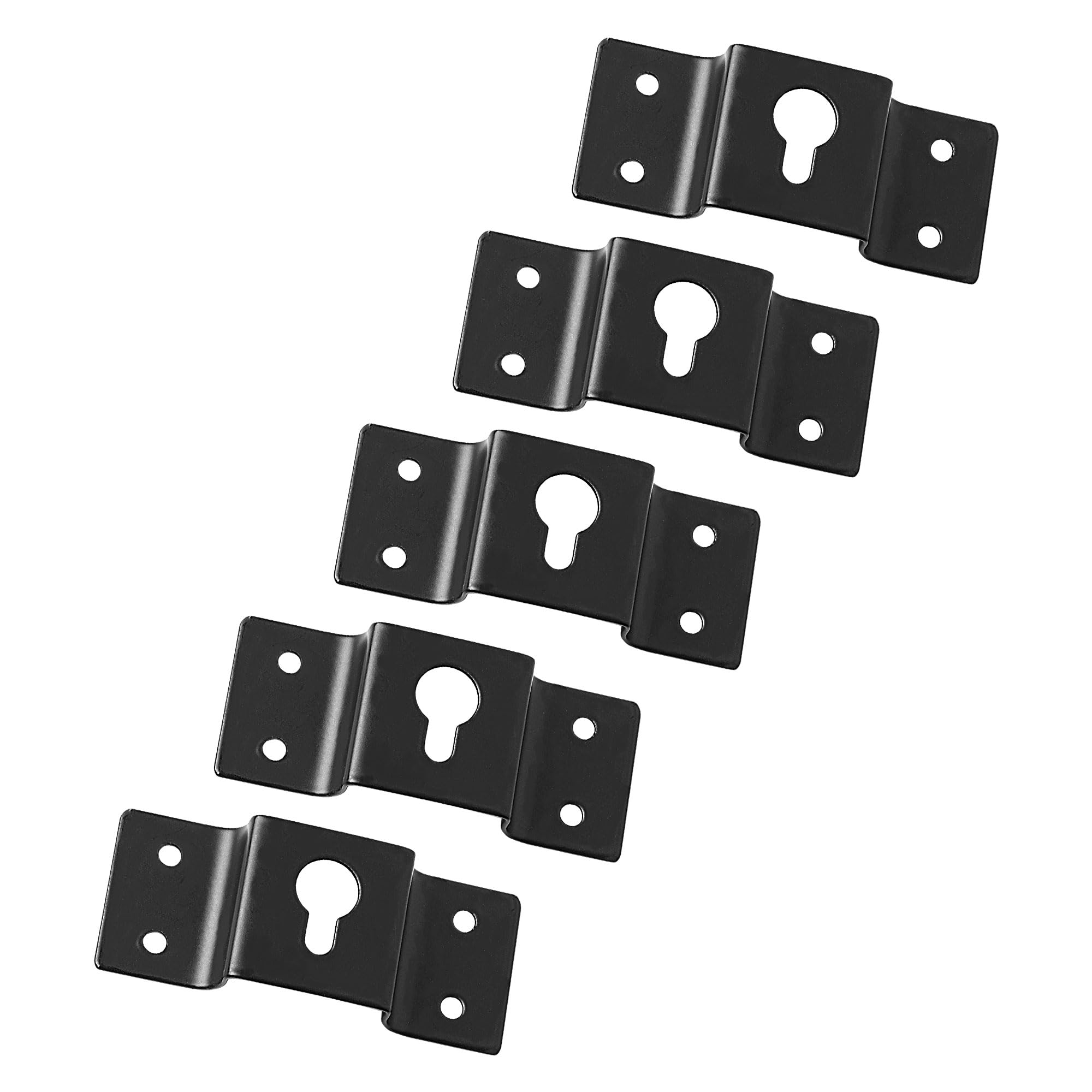 Uxcell 5 Pcs Wall Mounted Speaker Hanging Brackets, 7Cm Long Speaker Mounting Clothing Rack Iron Hanger Plate Accessories For Su