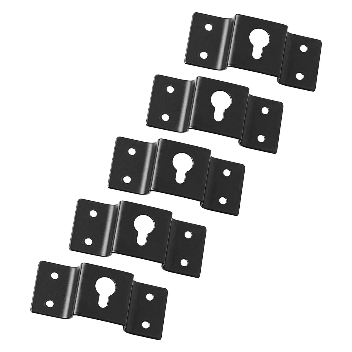 Uxcell 5 Pcs Wall Mounted Speaker Hanging Brackets, 7Cm Long Speaker Mounting Clothing Rack Iron Hanger Plate Accessories For Su