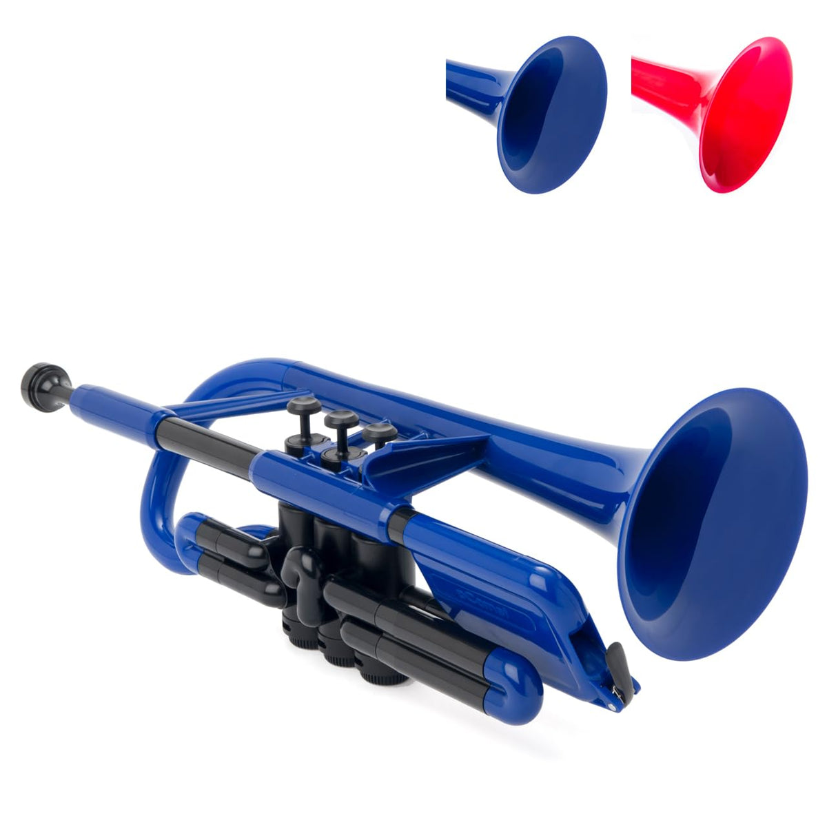 Pinstruments Pcornet Plastic Cornet - Mouthpieces And Carrying Bag - Lightweight, Versatile, Comfortable Ergonomic Grip - Bb Aut