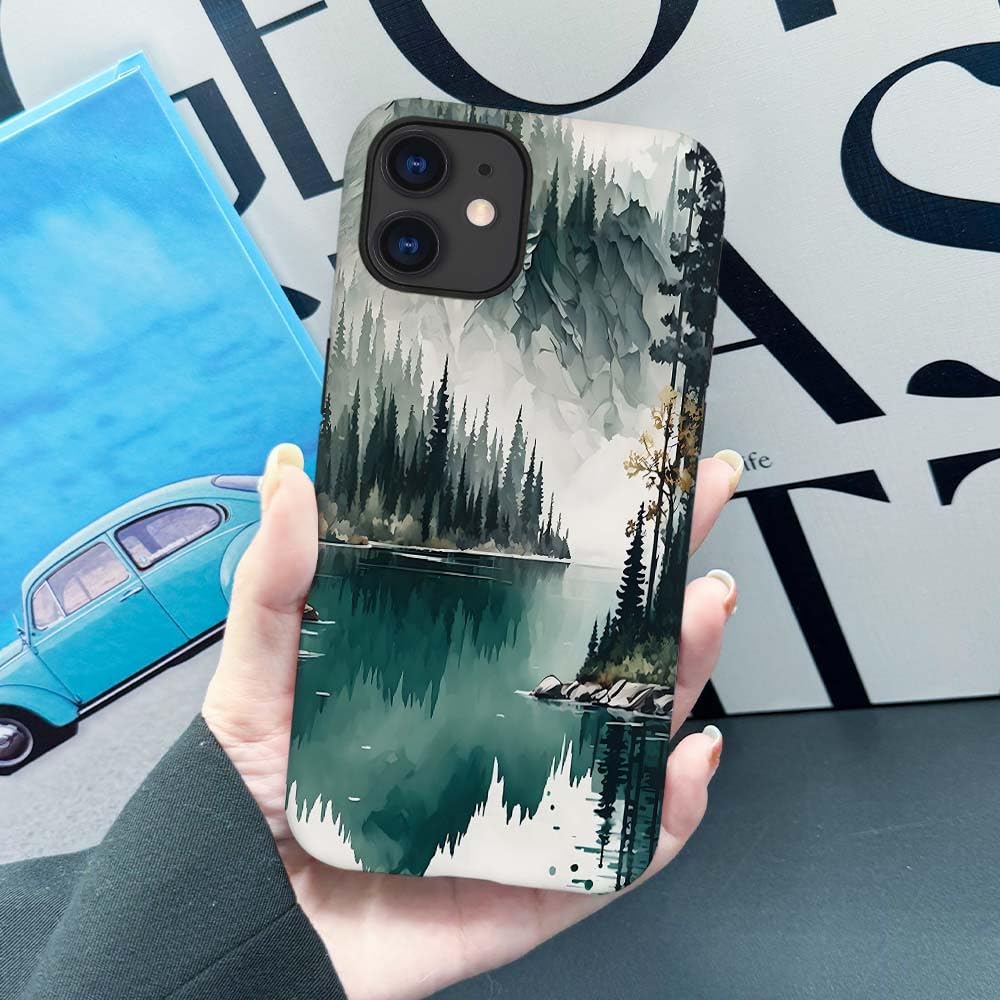 Seized Case Compatible With For Iphone 11,Mountain Forest Landscape Phone Case For Girl Women Boy Men,Durable Protection Case Fo