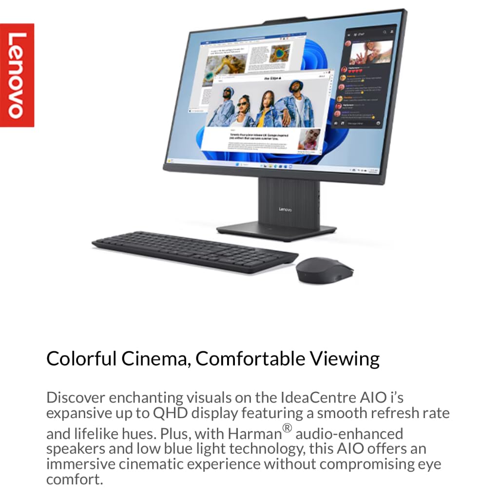 Lenovo Ideacentre All In One Computer | 27 Qhd (2560 X 1440), Ips Display | Intel 13Th 10-Core I7-13620H | 64Gb Ddr5 Ram + 2Tb P