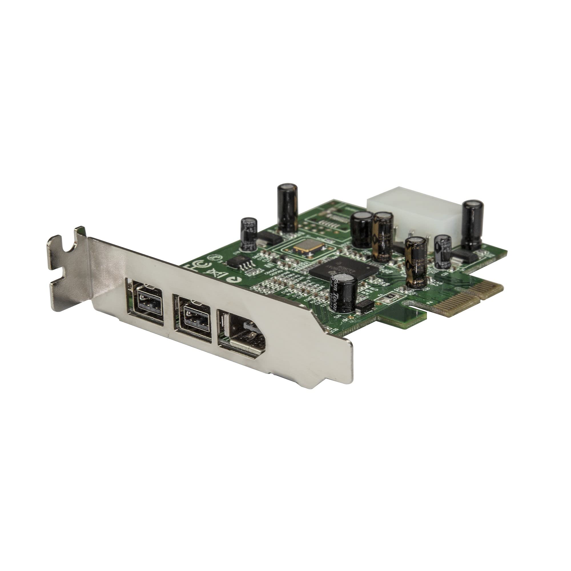 Startech.Com 3 Port 2B 1A Low Profile 1394 Pci Express Firewire Card Adapter   Pci Express 1394A   Pcie Firewire 400 Card (Pex13
