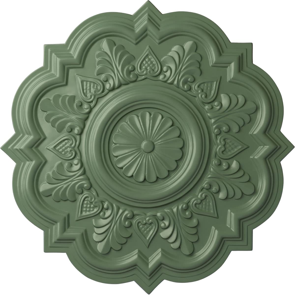 Ekena Millwork CM20DRAGF Deria Ceiling Medallion, Athenian Green