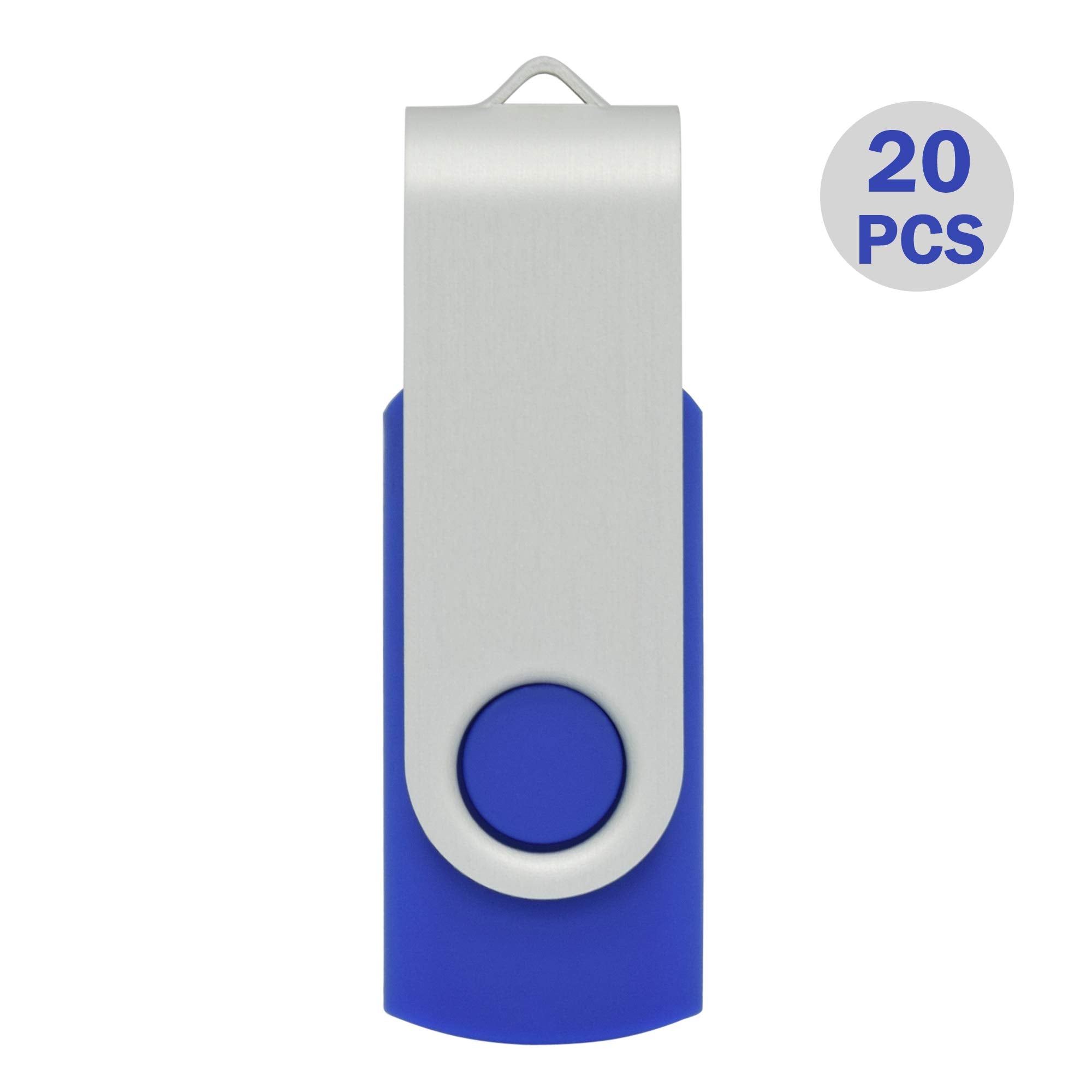 Vicfun 20 Pack 16Gb Usb Flash Drives Bulk 16Gb Flash Drive 20 Pack Usb2.0 Blue