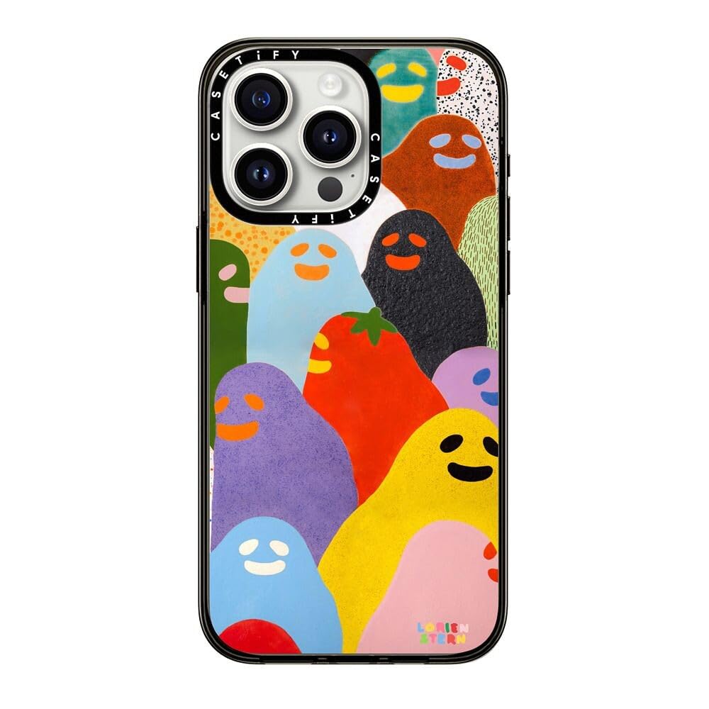 Casetify Compact Case For Iphone 15 Pro Max [2X Military Grade Drop Tested / 4Ft Drop Protection]   After Party   Clear Black