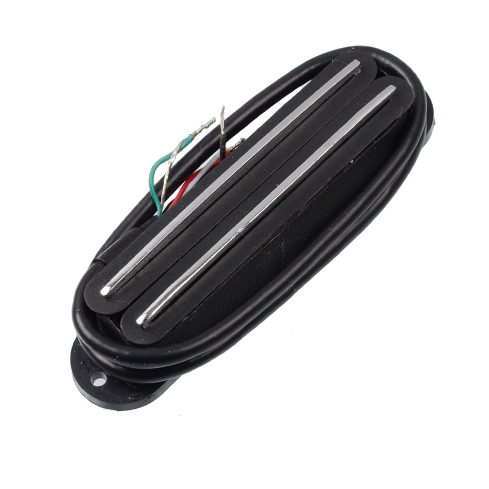 Saphue Dual Humbucker Single Coil Sized Guitar Humbucker Pickup Fit Fender Strat Squier Tele Electric Guitar (Black)