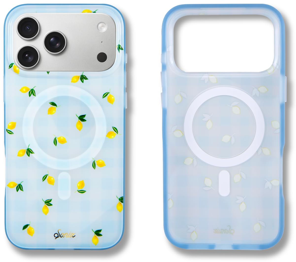 Sonix Case for iPhone 17 Pro Max | Compatible with MagSafe | 10ft Drop Tested | Lemon Gingham