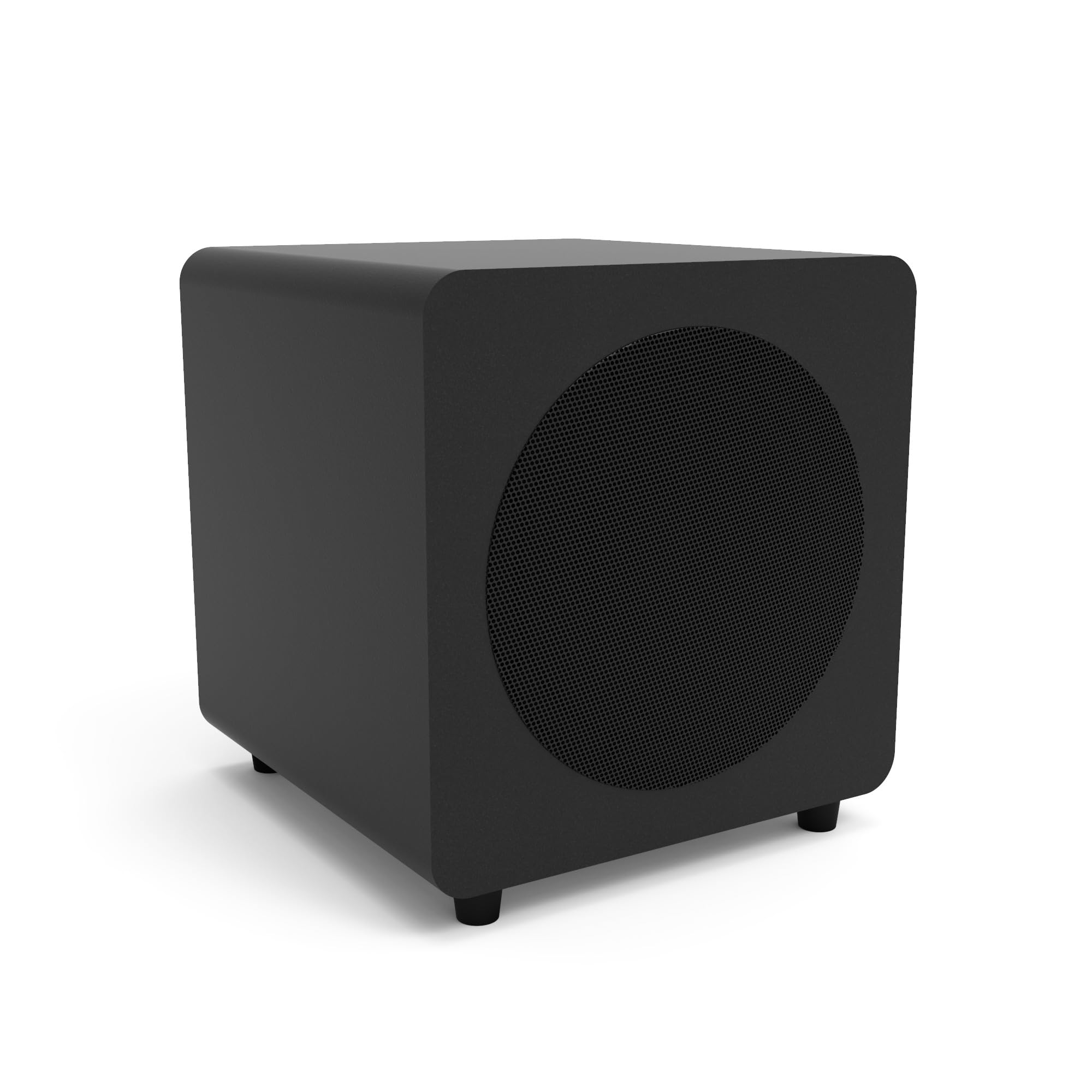 Kanto Sub8Vmb Sealed Powered Subwoofer | 300W Peak Power | 8'' Woofer | Matte Black