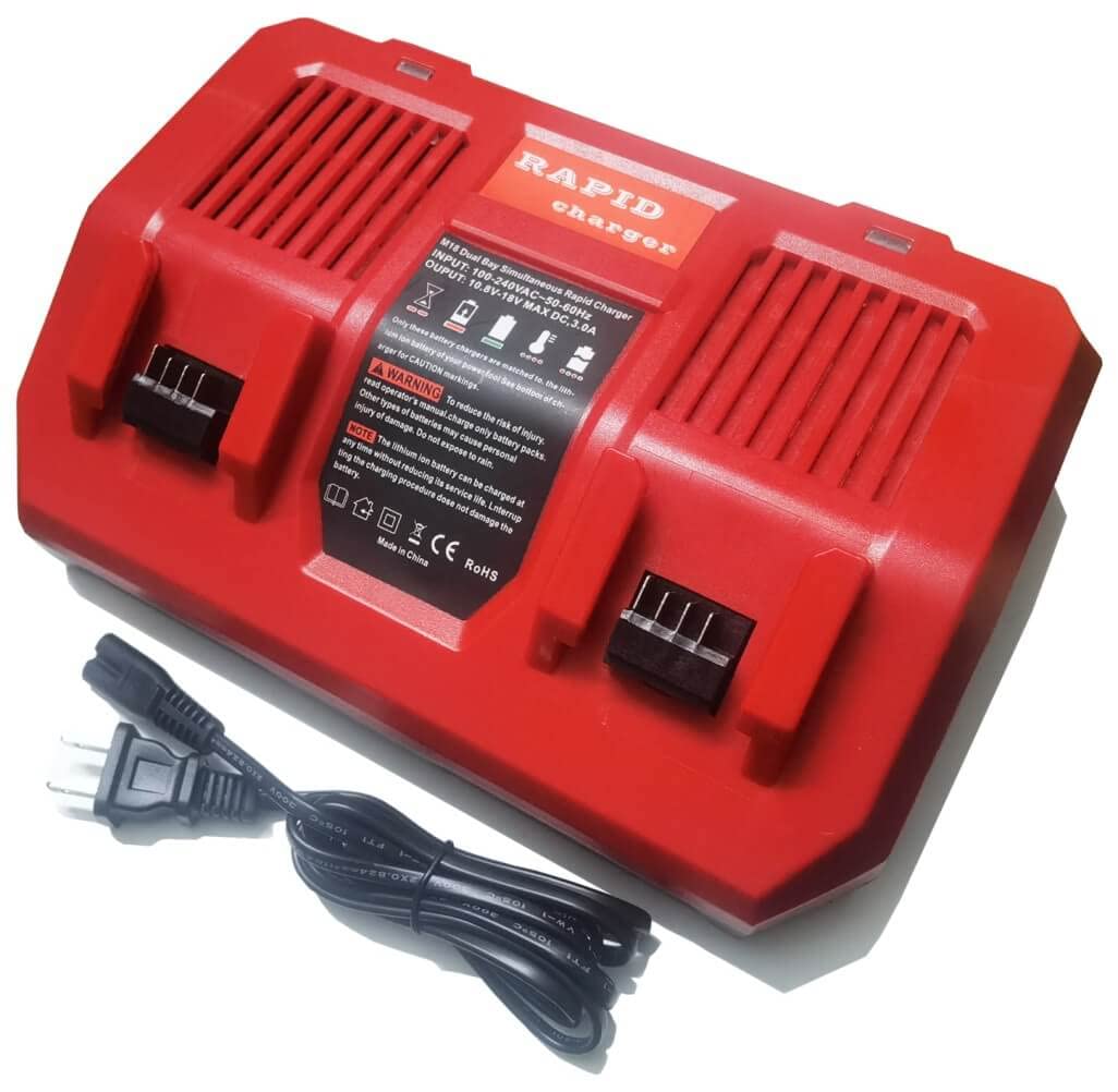 Anoitd Replace Of Milwaukee M18 Dualbay Simultaneous Rapid Charger 48 59 1802 For Milwaukee 18V M18Lithium Battery 48 11 1811,C1
