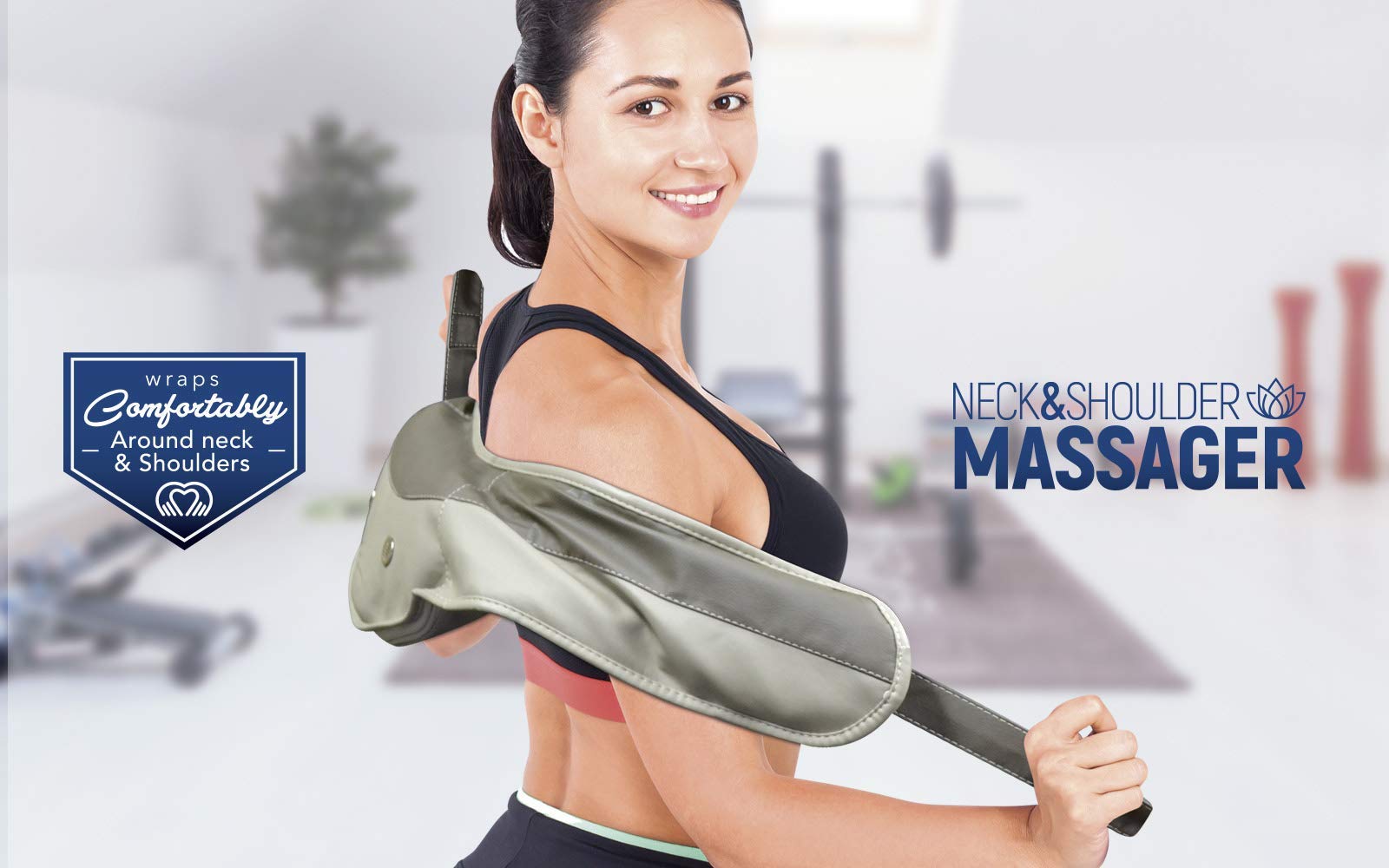 Eternal Living Neck Back And Cervical Massager | Percussive Massager With Soft And Deep Kneading Massage Ideal For Neck, Back, S