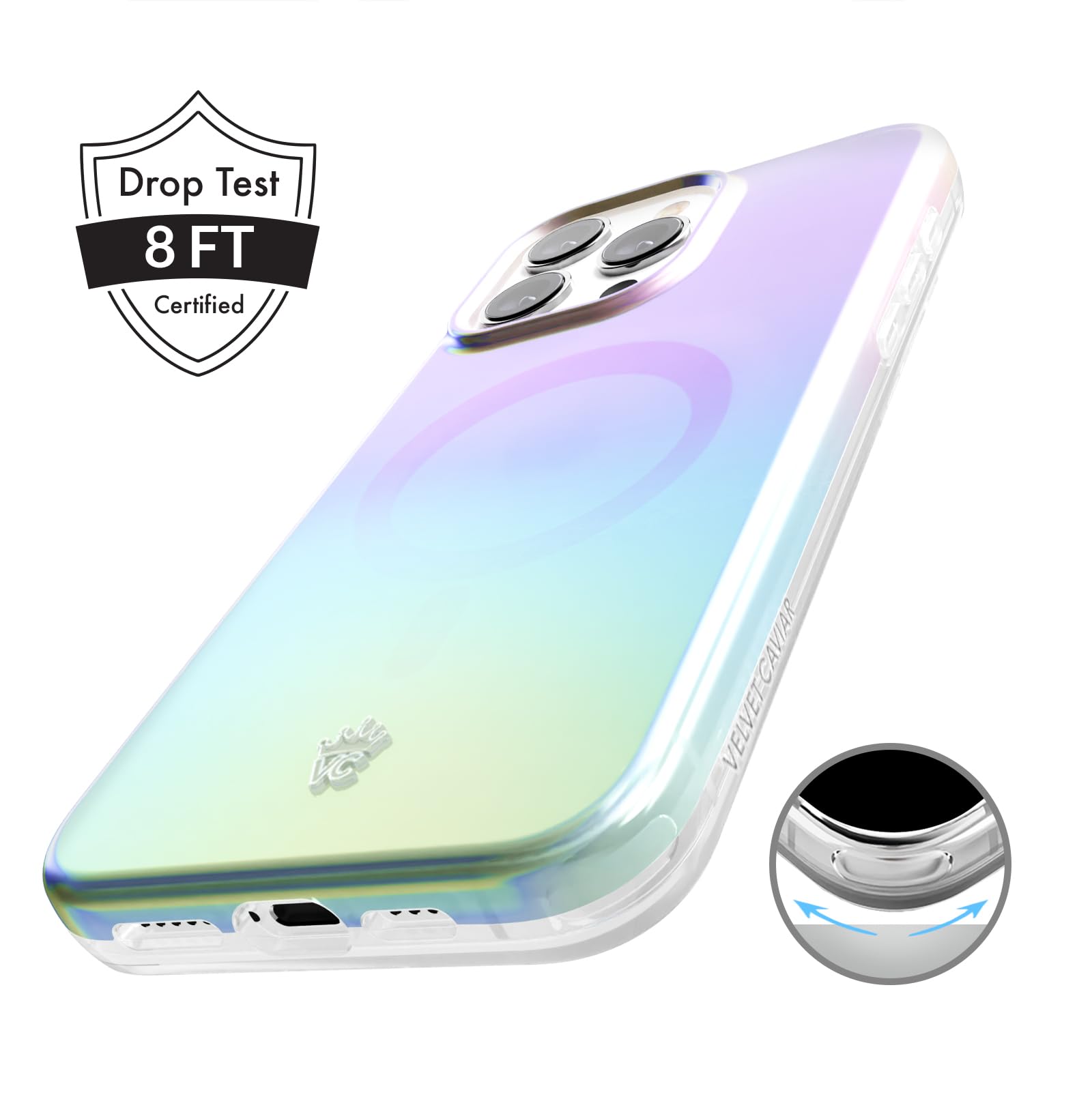 Velvet Caviar Compatible With Iphone 15 Pro Max Case Ombre [8Ft Drop Tested] Compatible With Magsafe   Cute Protective Phone Cas