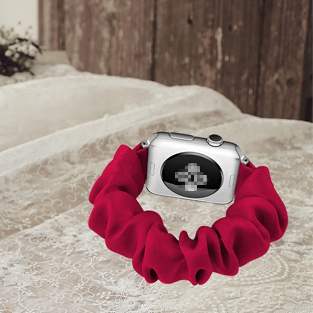 Tomcrazy Scrunchie Elastic Watchband For Apple Watch Band Series 8 7 6 5 4 3, Watch Band For Iwatch 49Mm 45Mm 41Mm 38Mm 40Mm 42M